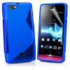 Sony Xperia Miro st23i Θήκη Σιλικόνης S-Line TPU Μπλε Ημιδιάφανο Sony Xperia Miro st23i Θήκη Σιλικόνης S-Line TPU Μπλε Ημιδιάφανο